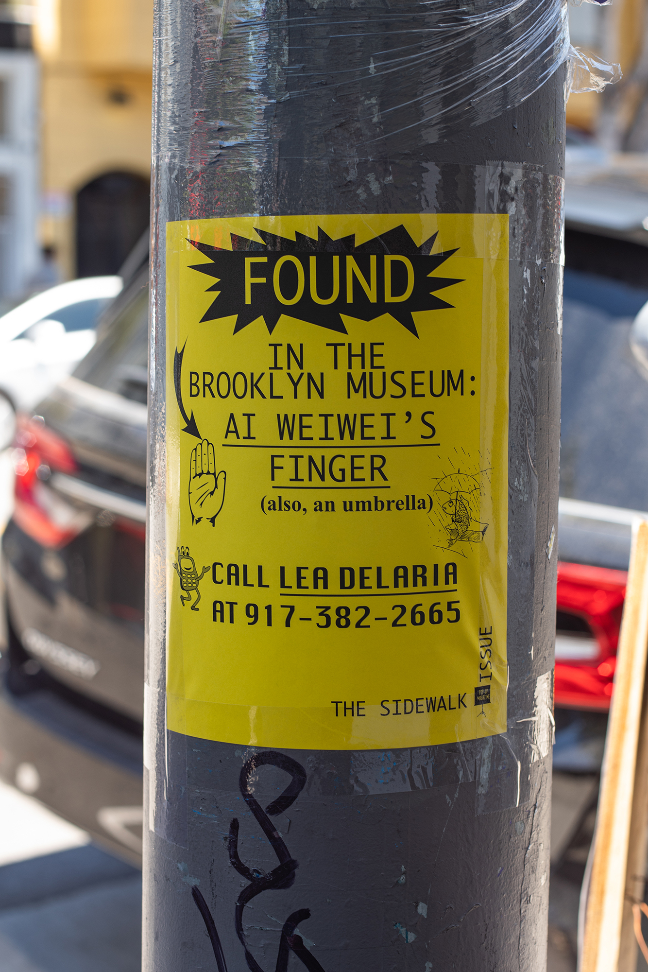 Image of a found item flyer