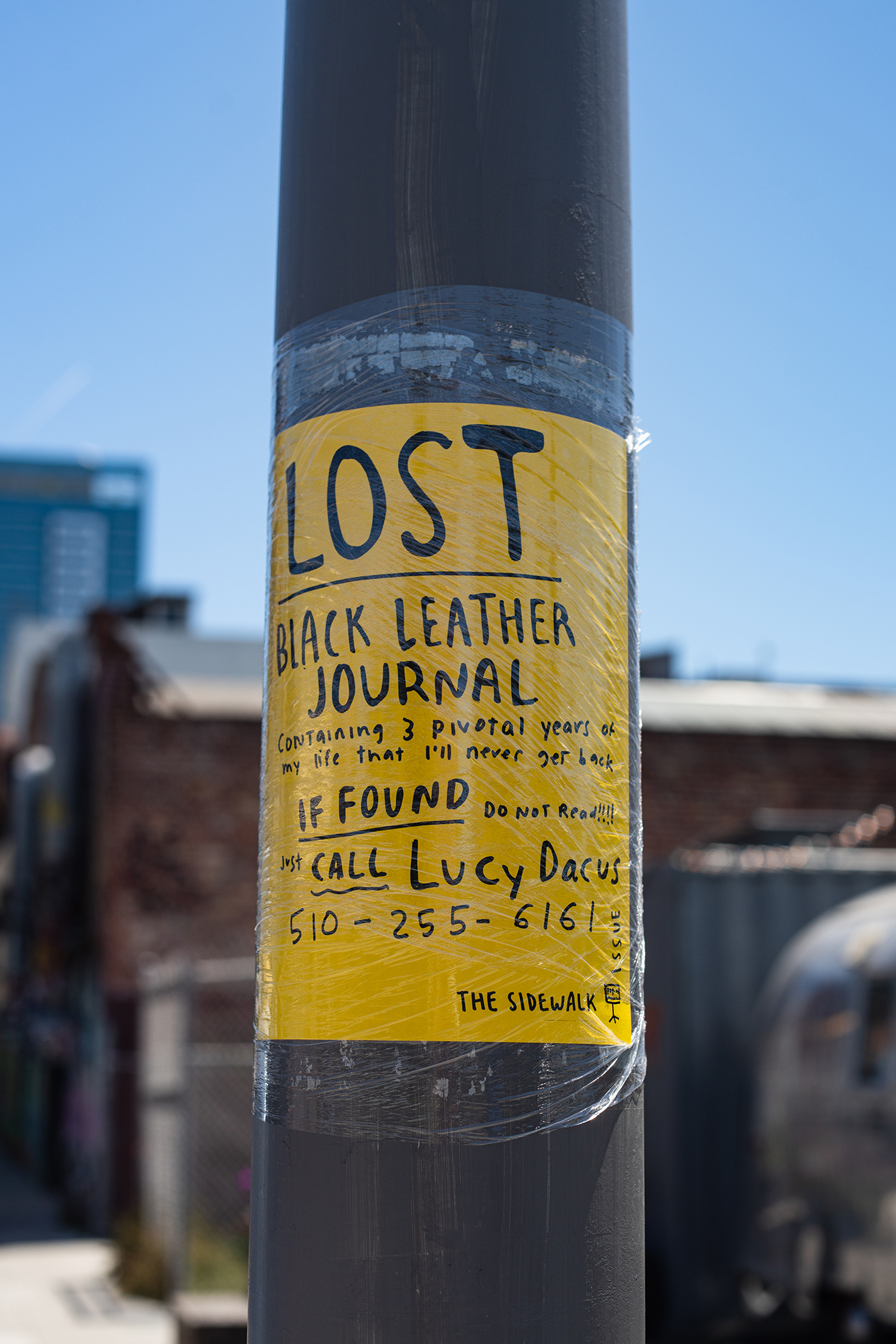 Image of a lost item flyer
